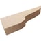 Ekena Millwork 5"W x 30"D x 10"H Thin Greensboro Rough Cedar Woodgrain TimberThane Corbel, Primed Tan CORUR05X30X10GRNRCPR - alternate 5